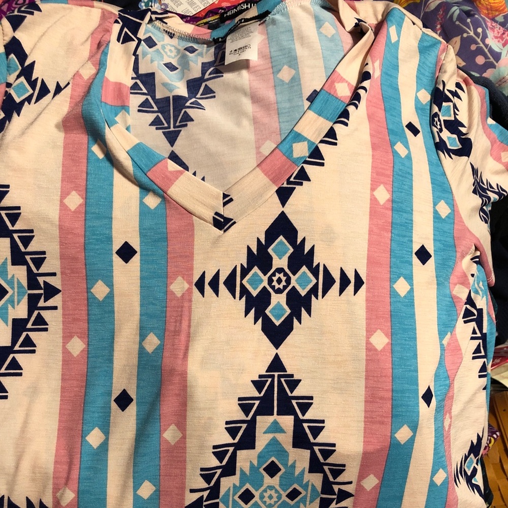 Aztec print tunic tee